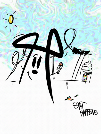 Shit Happens (Stamped Print)