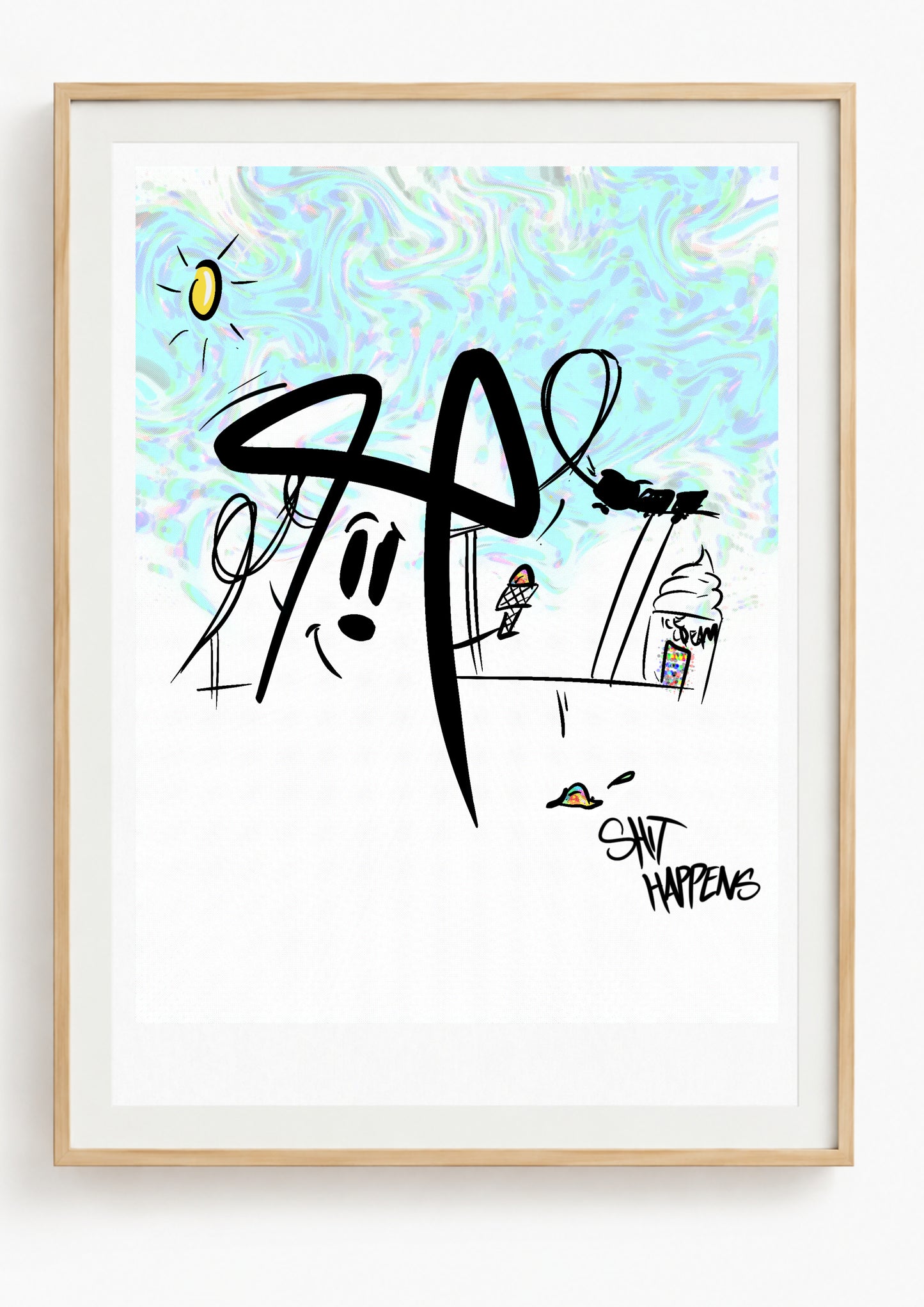Shit Happens (Stamped Print)