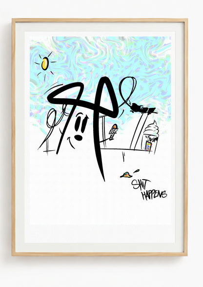 Shit Happens (Stamped Print)
